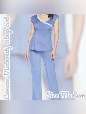 Lamaze Maternity 2pc Sleeveless Sleep Pant Set Sz Medium NWT